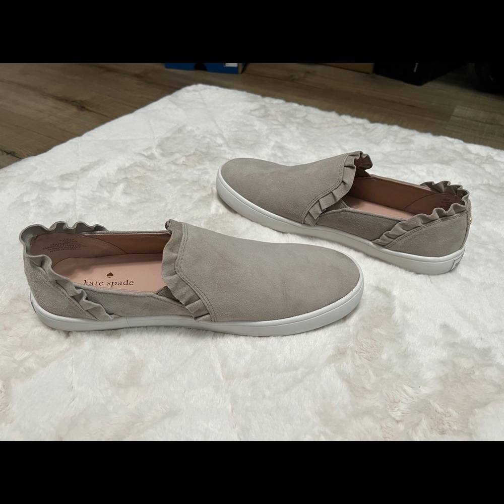 Kate Spade Lilly Sneakers in Grey Suede Size 9 - Picture 5 of 12